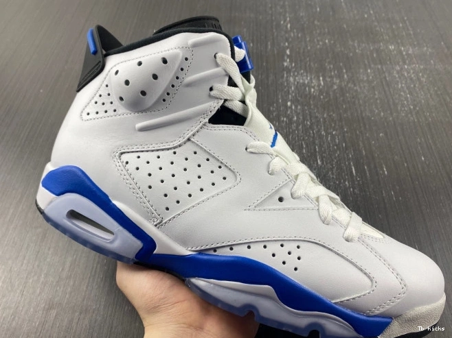 Cheap TBK Retro 6 Sport Air Jordan (2014) Blue 384664-107 0711
